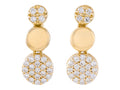 Diamond Earrings - 14 KT Yellow Gold