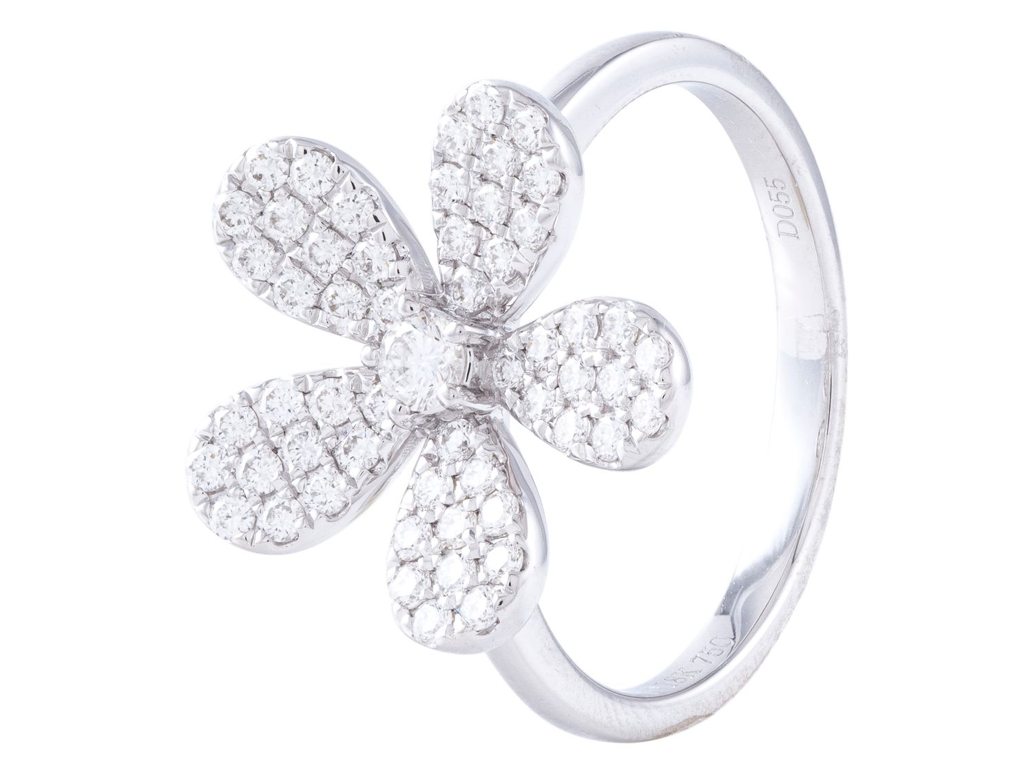 Diamond Ring - 18 KT White Gold