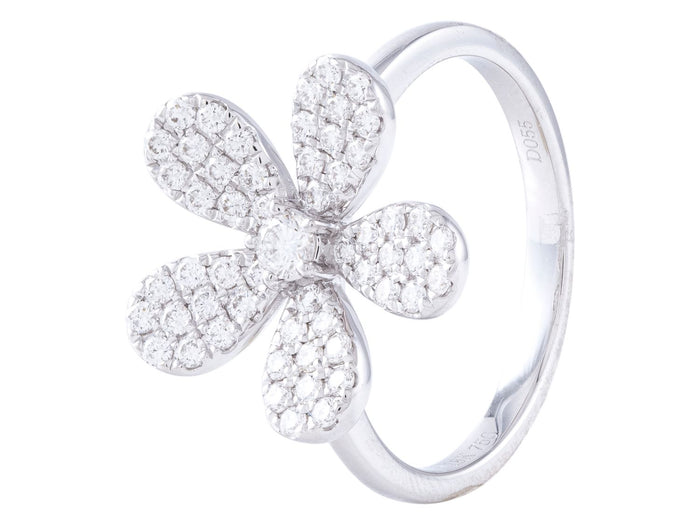 Diamond Ring - 18 KT White Gold