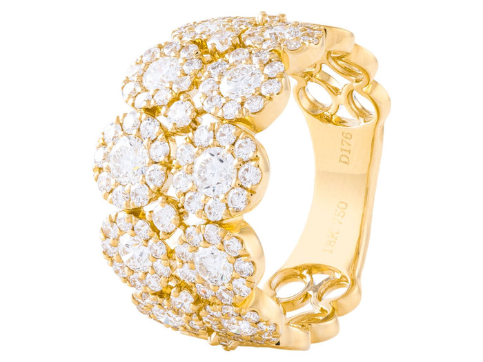 Diamond Ring - 18 KT Yellow Gold