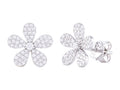 Diamond Earrings - 18 KT White Gold