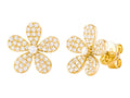 Diamond Earrings - 18 KT Yellow Gold