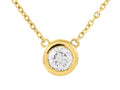 Diamond Necklace - 14 KT Yellow Gold