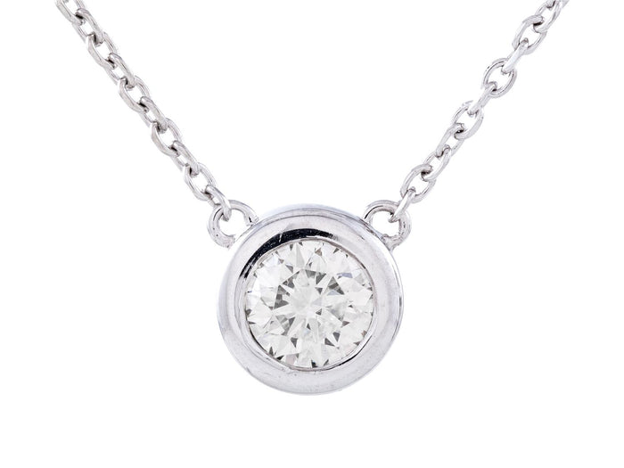 Diamond Necklace - 14 KT White Gold