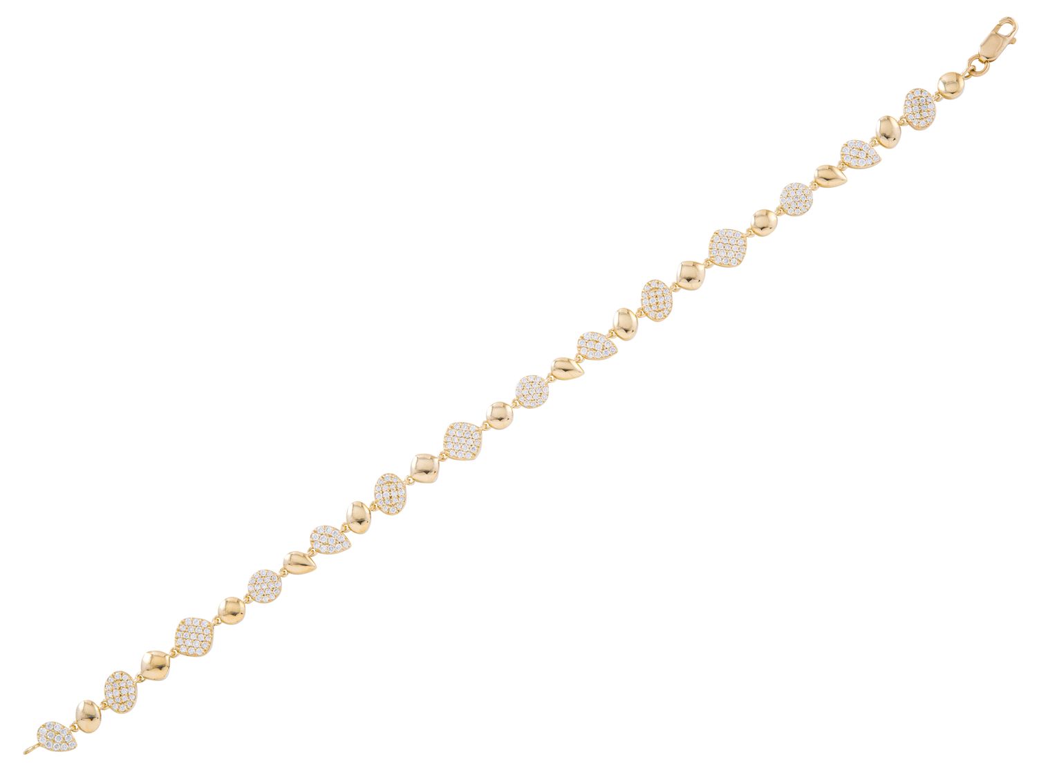 Diamond Bracelet - 14 KT Yellow Gold
