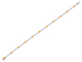 Diamond Bracelet - 18 KT White and Yellow Gold