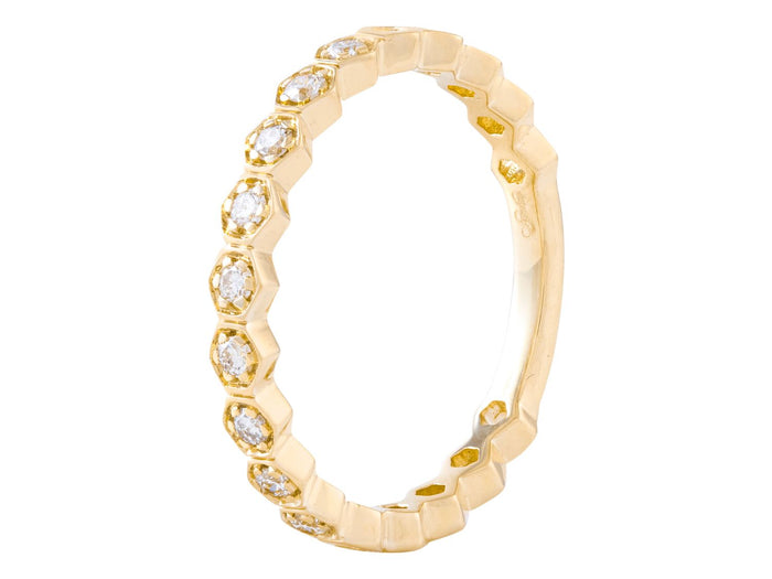 Diamond Ring - 14 KT Yellow Gold