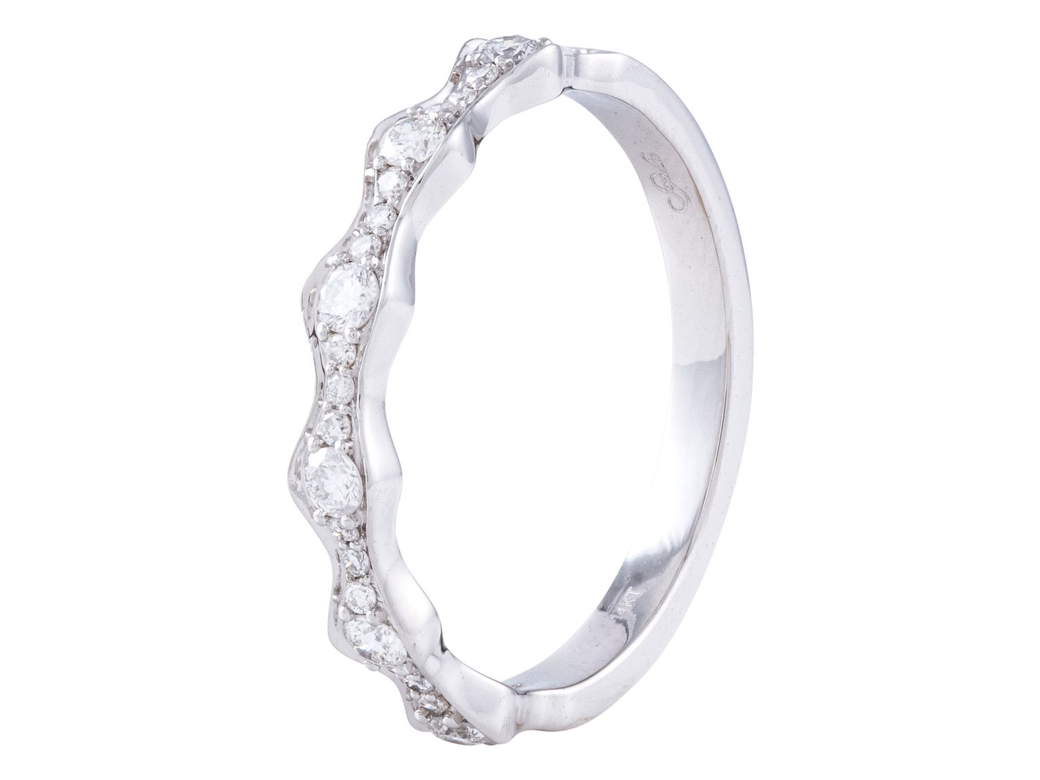 Diamond Ring - 14 KT White Gold