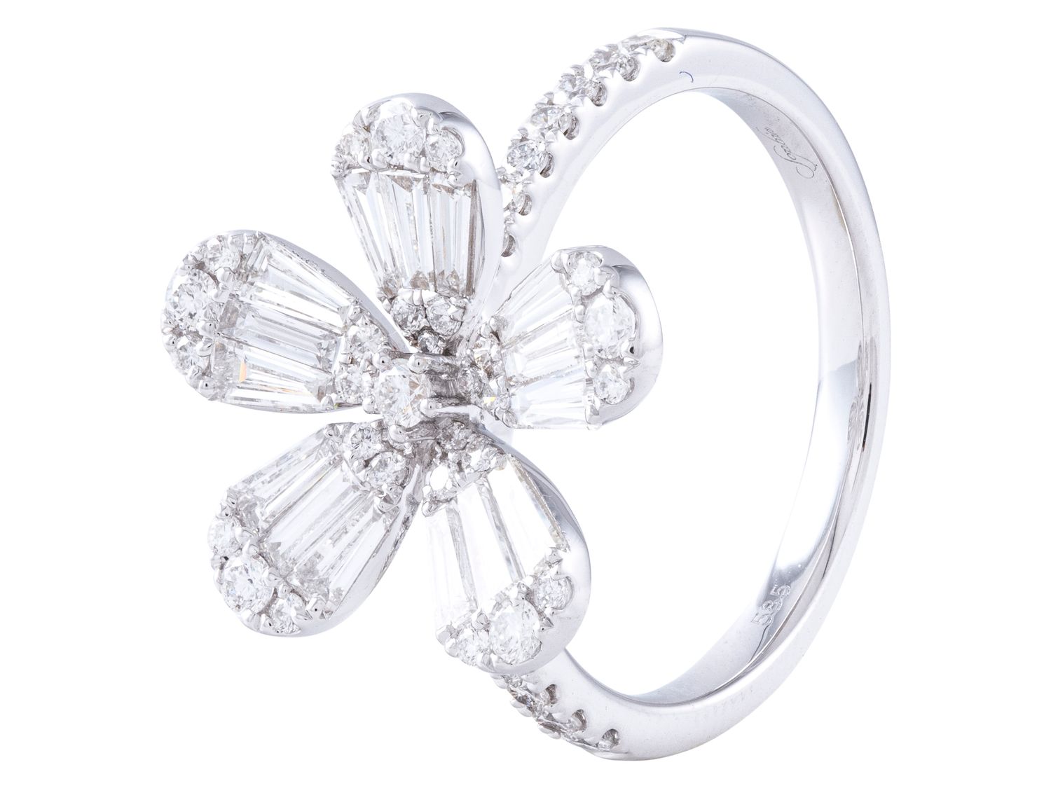 Diamond Ring - 14 KT White Gold