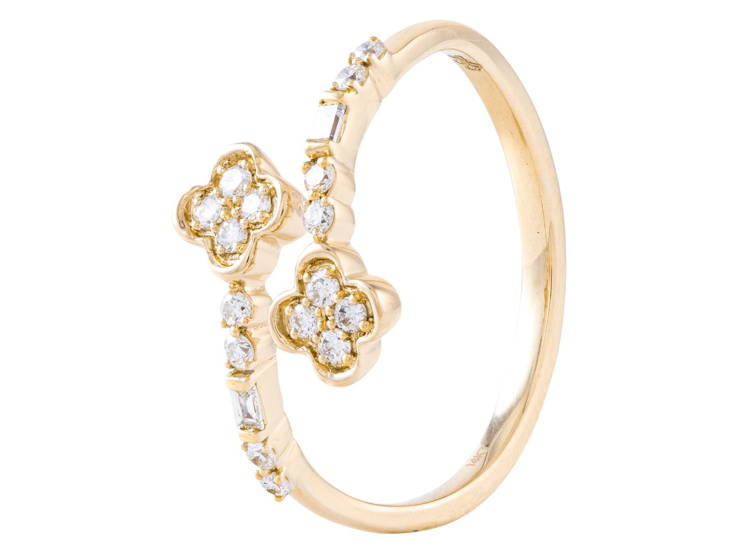 Diamond Ring - 14 KT Yellow Gold