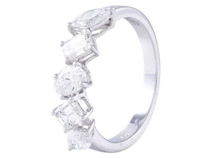 Diamond Band - 18 KT White Gold