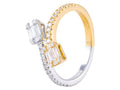 Diamond Ring - 18 KT White and Yellow Gold