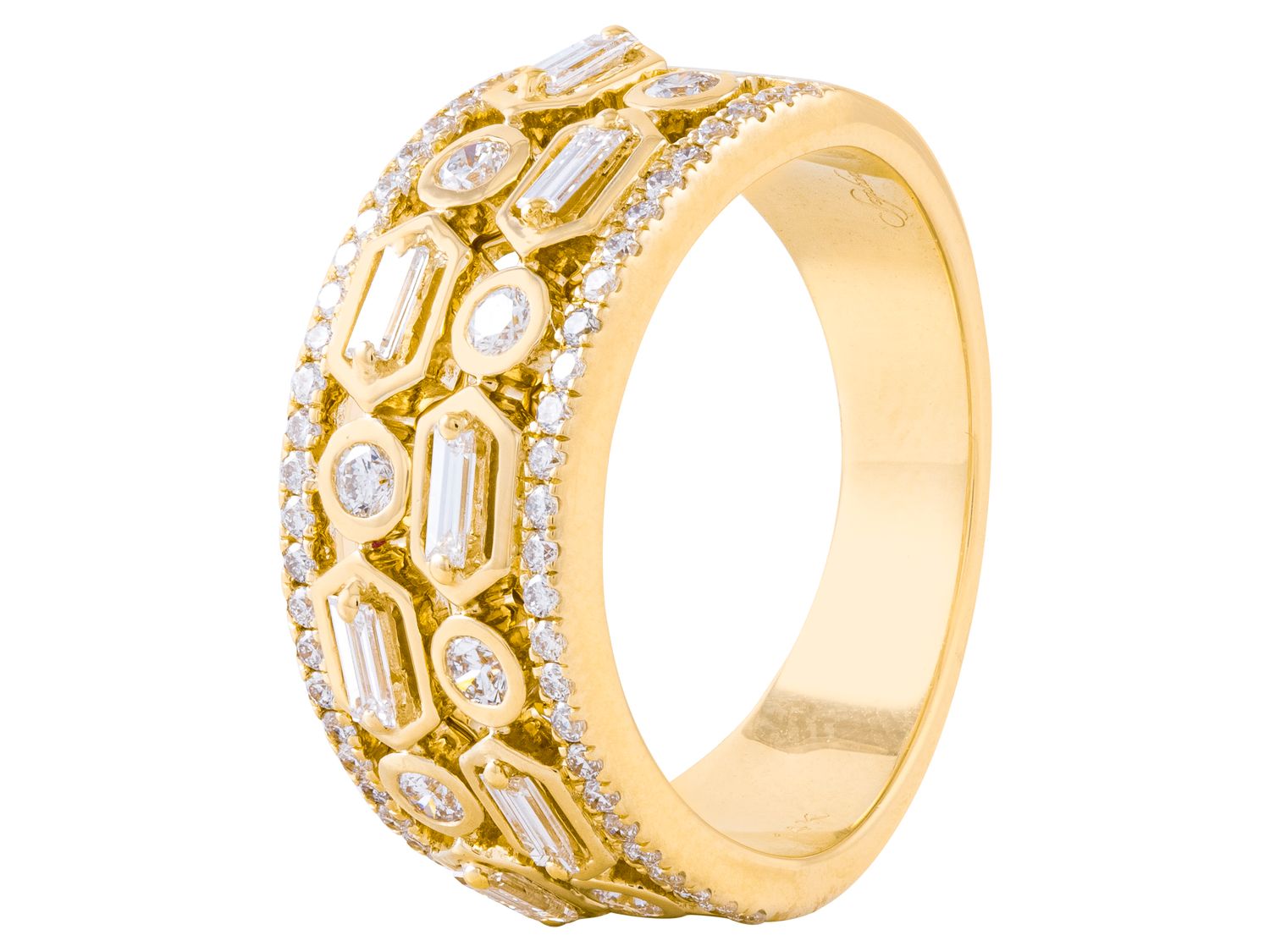 Diamond Ring - 14 KT Yellow Gold