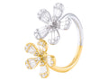 Diamond Ring - 14 KT White and Yellow Gold