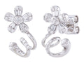 Diamond Earrings - 14 KT White Gold