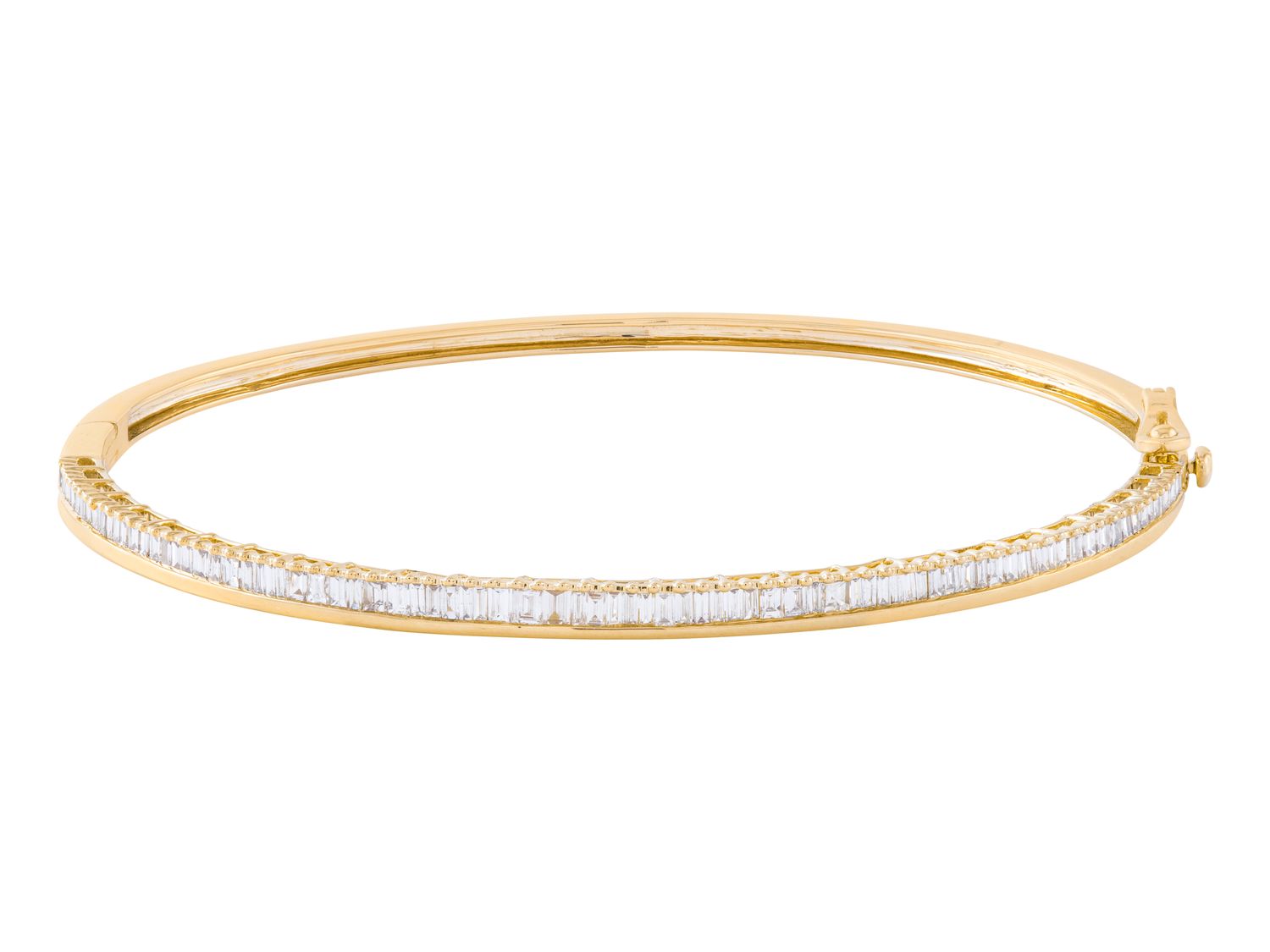 Diamond Bangle - 14 KT Yellow Gold