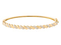 Diamond Bangle - 14 KT Yellow Gold