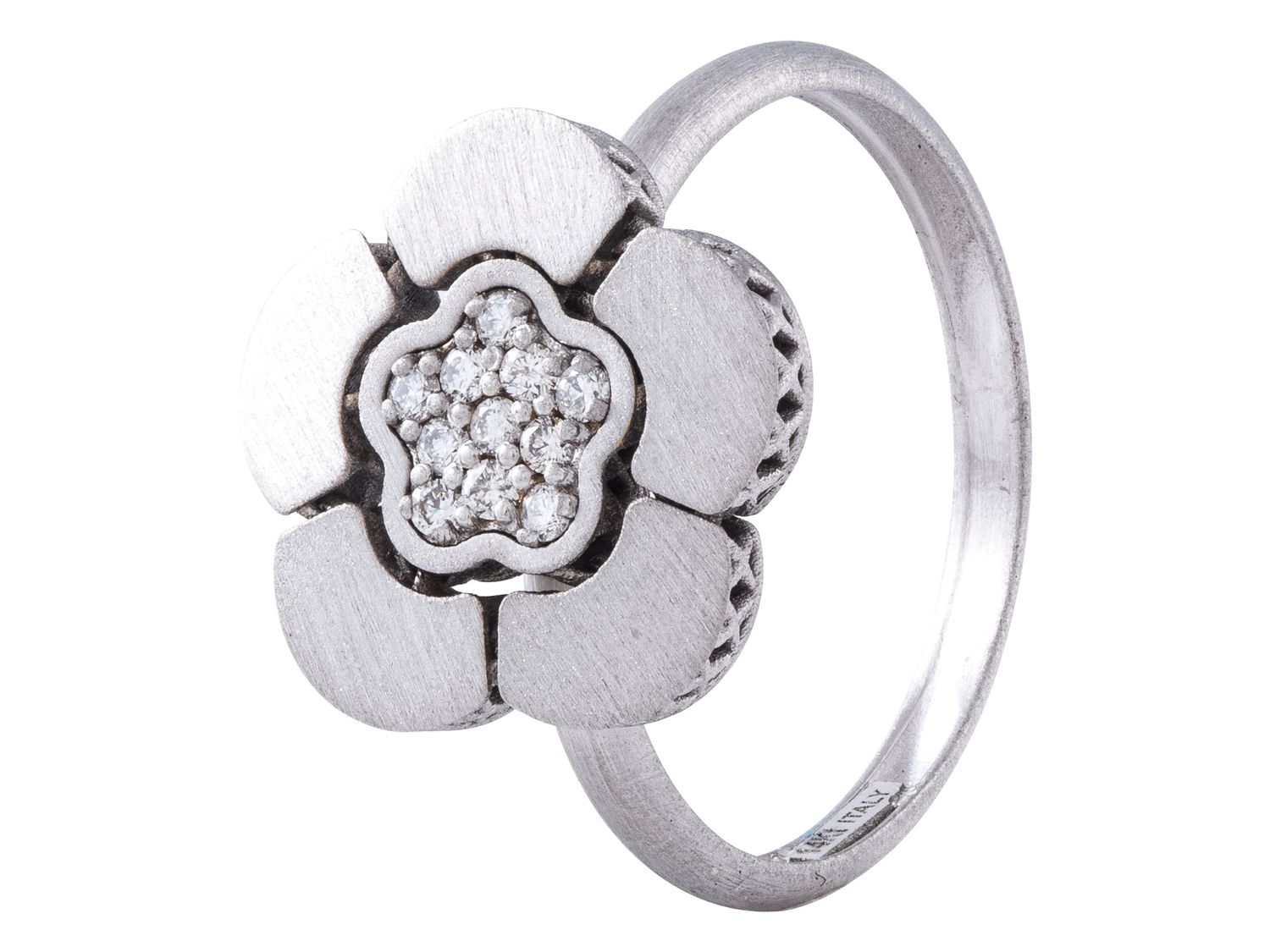 Diamond Ring - 14 KT White Gold