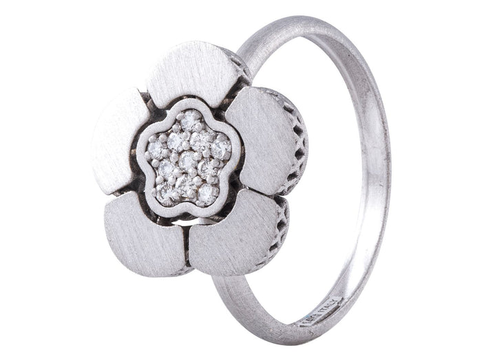 Diamond Ring - 14 KT White Gold