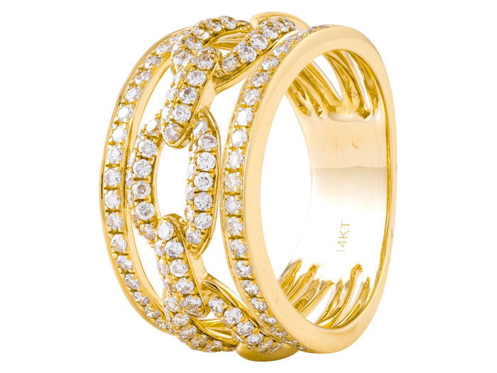 Diamond Ring - 14 KT Yellow Gold