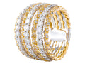 Diamond Ring - 18 KT White and Yellow Gold