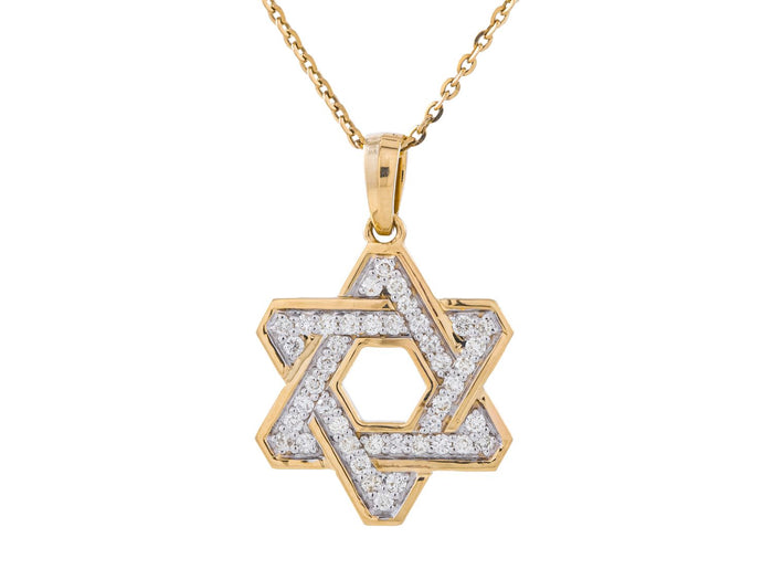 Diamond Necklace - 14 KT Yellow Gold