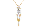 Diamond Necklace - 14 KT Yellow Gold