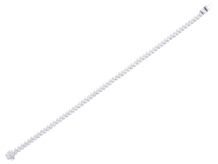 Diamond Bracelet - 14 KT White Gold