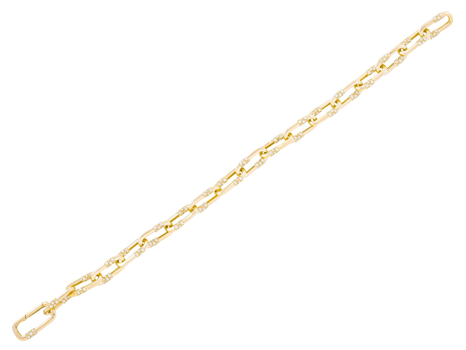 Diamond Bracelet - 14 KT Yellow Gold