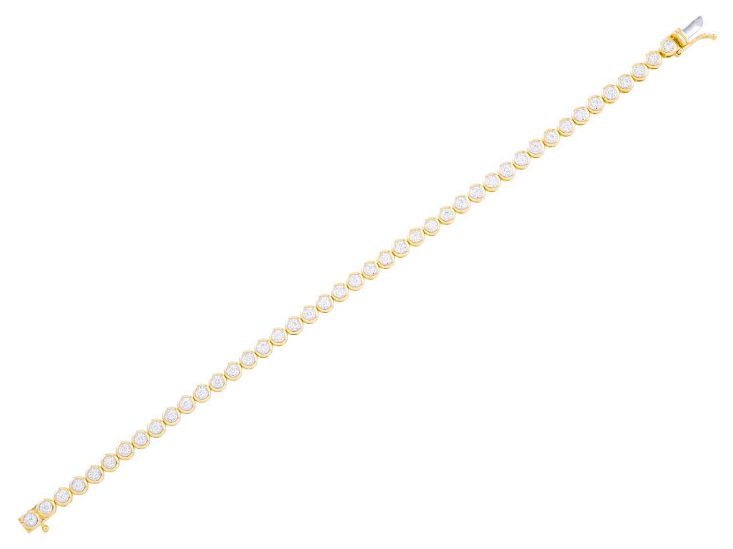 Diamond Bracelet - 14 KT Yellow Gold