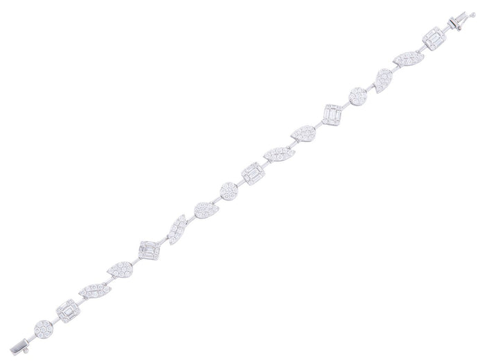Diamond Bracelet - 18 KT White Gold