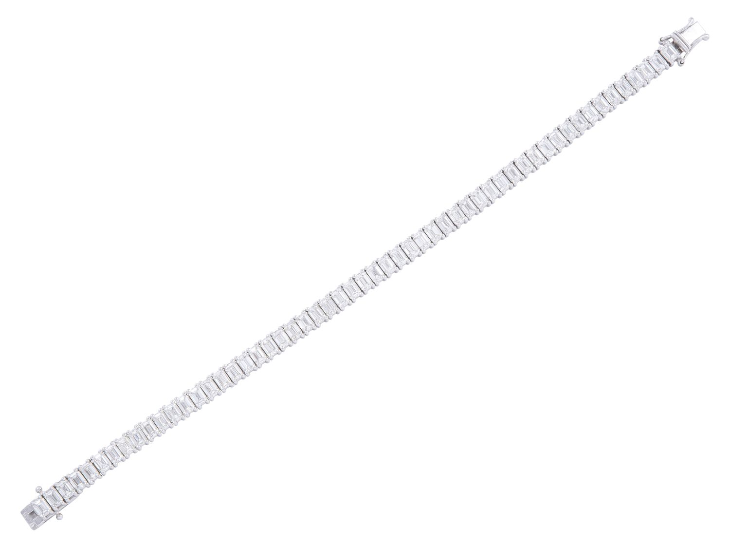 Diamond Bracelet - 14 KT White Gold