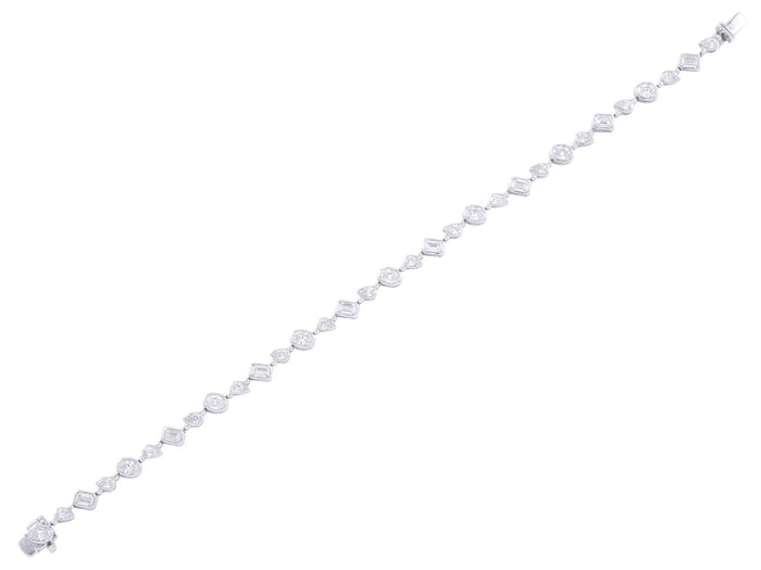 Diamond Bracelet - 14 KT White Gold