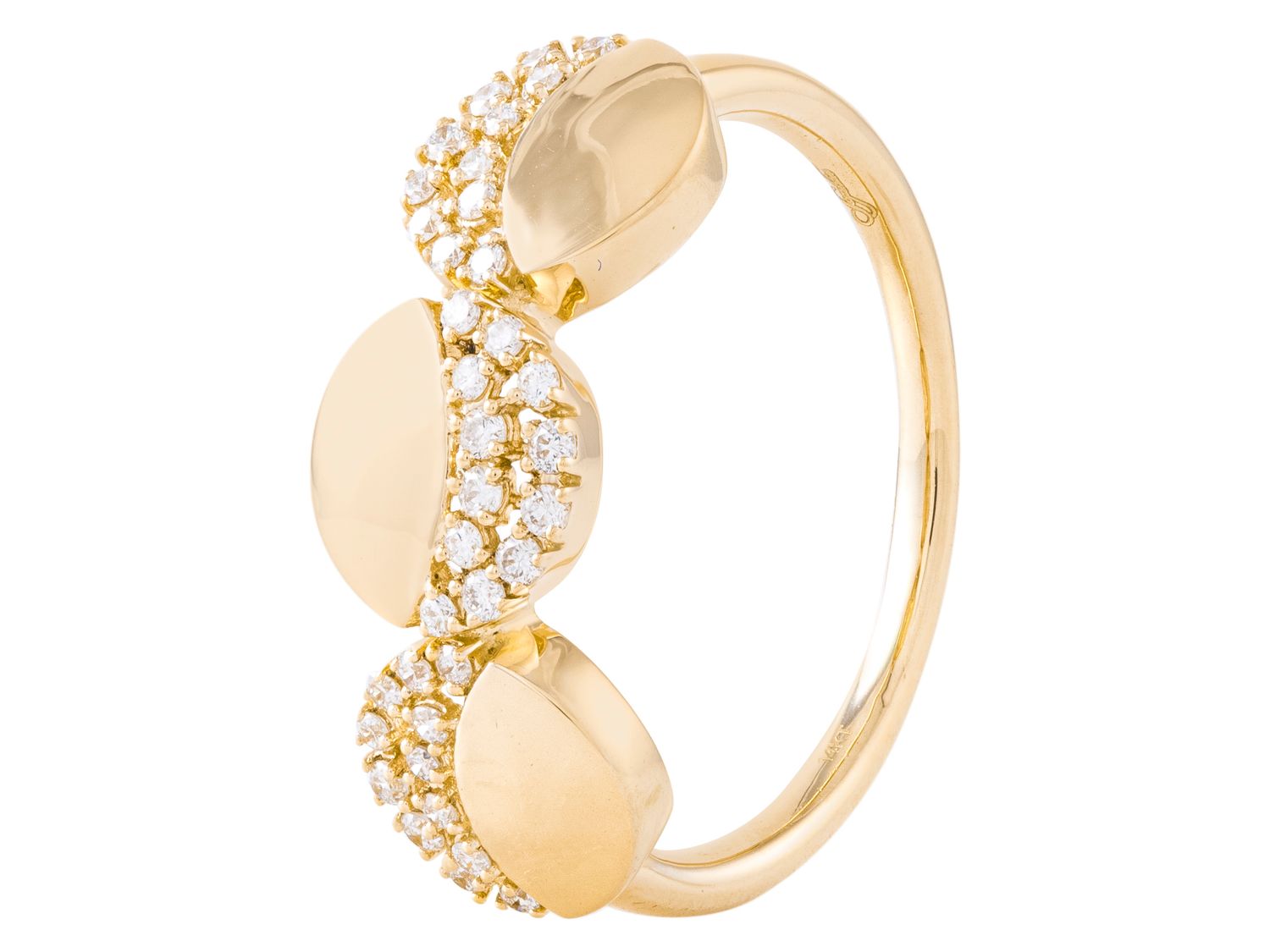 Diamond Ring - 14 KT Yellow Gold