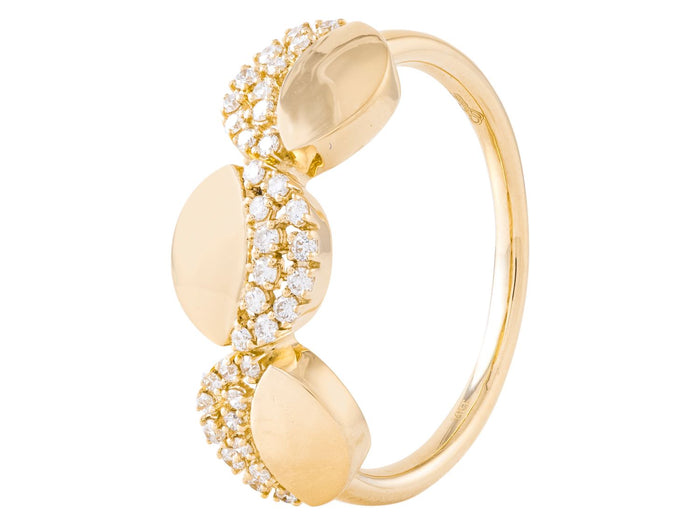 Diamond Ring - 14 KT Yellow Gold