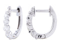 Diamond Earrings - 14 KT White Gold