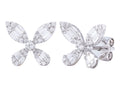 Diamond Earrings - 14 KT White Gold