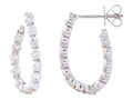 Diamond Earrings - 14 KT White Gold