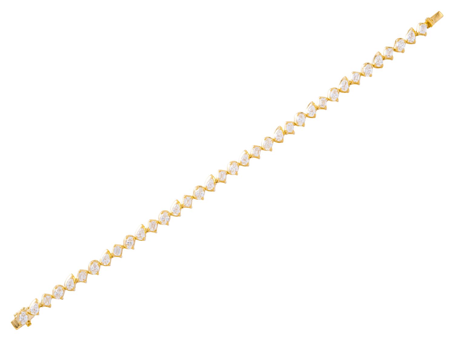 Diamond Bracelet - 18 KT Yellow Gold
