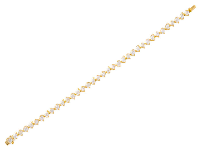 Diamond Bracelet - 18 KT Yellow Gold