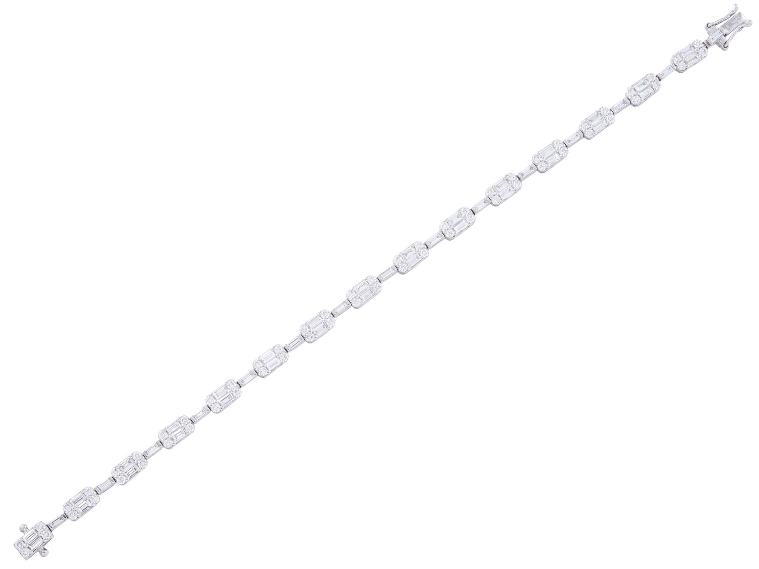Diamond Bracelet - 14 KT White Gold