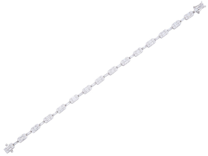 Diamond Bracelet - 14 KT White Gold