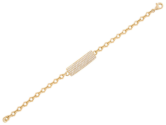 Diamond Bracelet - 14 KT Yellow Gold