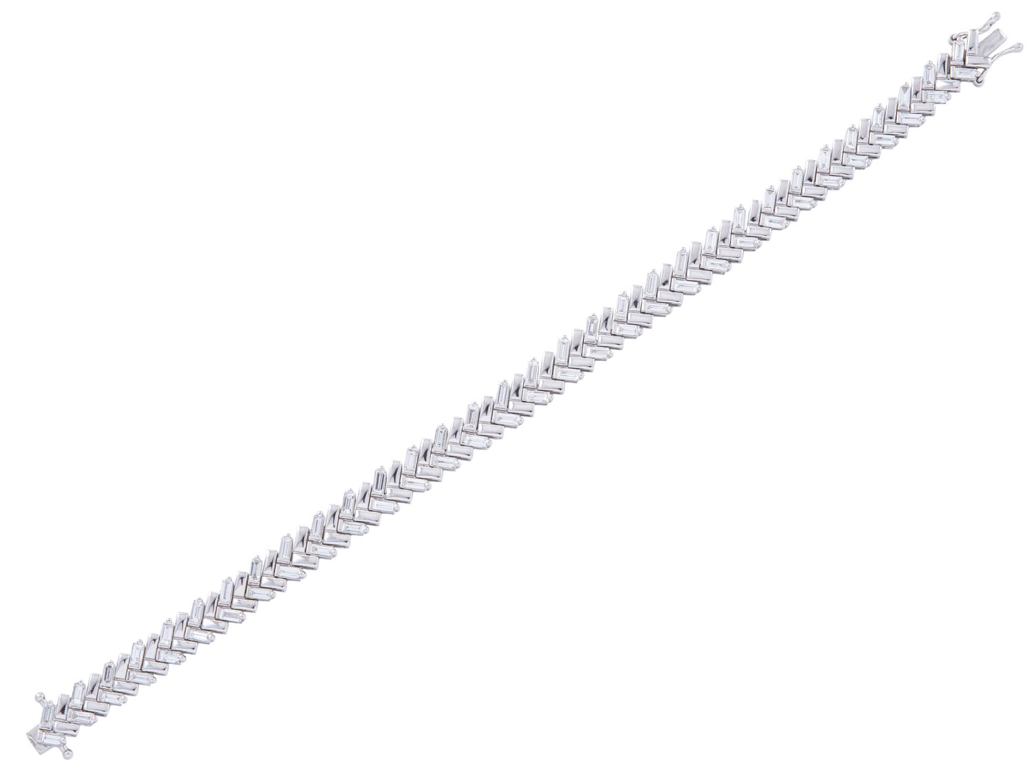 Diamond Bracelet - 14 KT White Gold