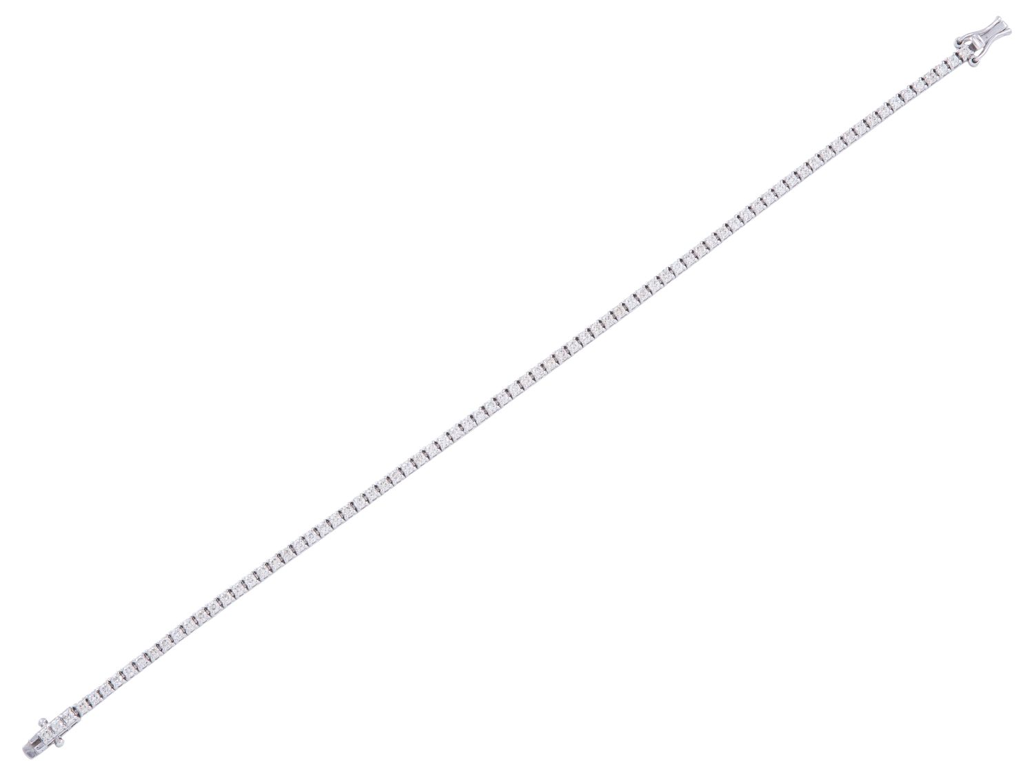 Diamond Bracelet - 14 KT White Gold