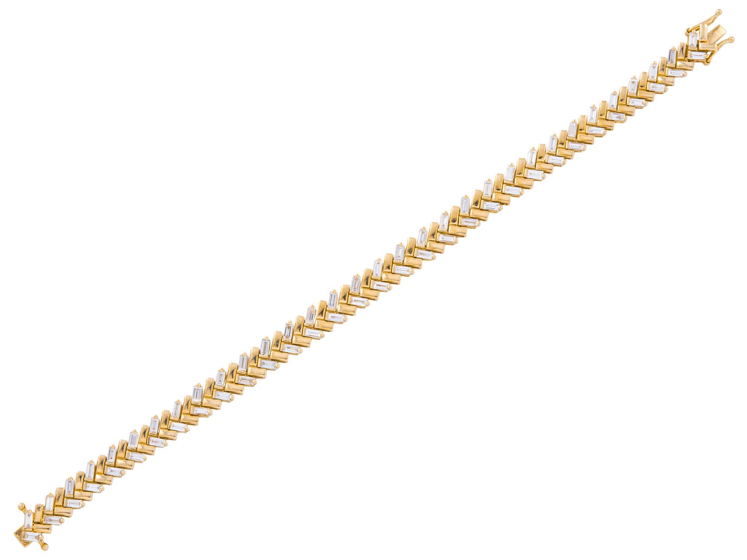 Diamond Bracelet - 14 KT Yellow Gold