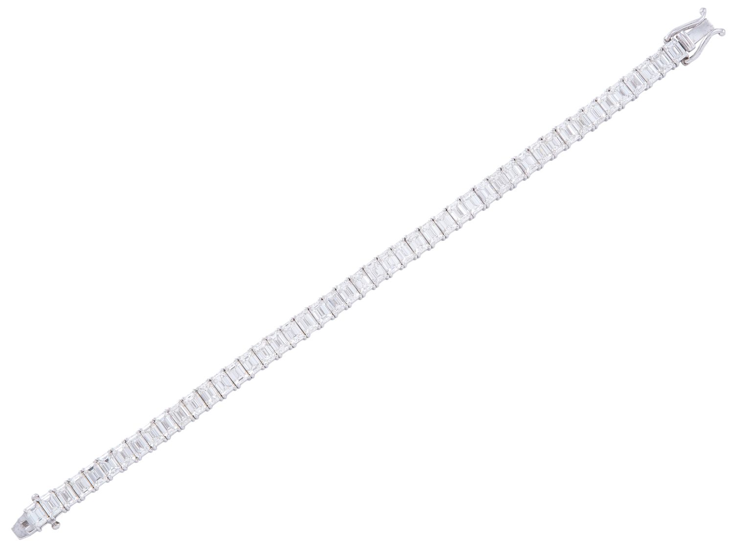 Diamond Bracelet - 14 KT White Gold