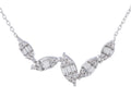 Diamond Necklace - 14 KT White Gold