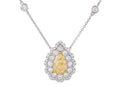Diamond Necklace - 18 KT White Gold