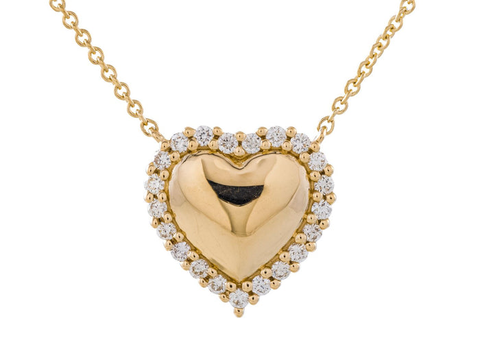 Diamond Necklace - 14 KT Yellow Gold